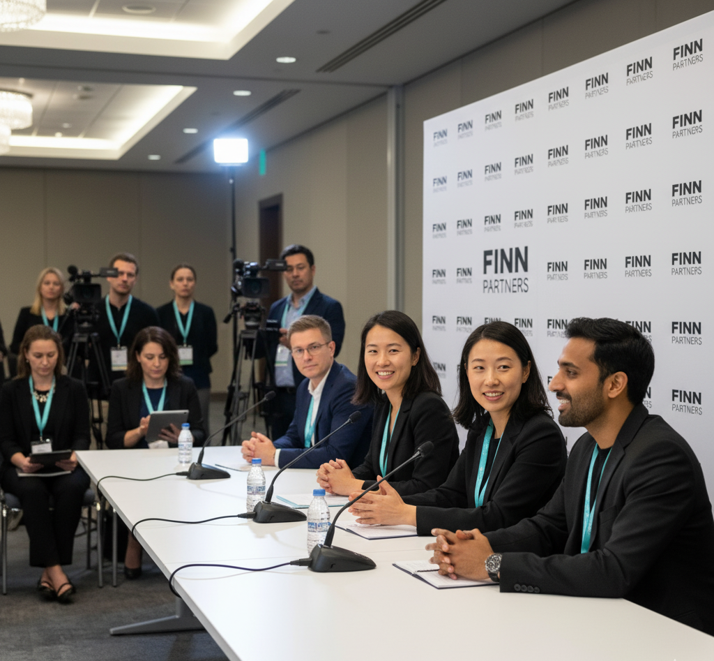 Finn Partners case study on minority tech PR success at press conference