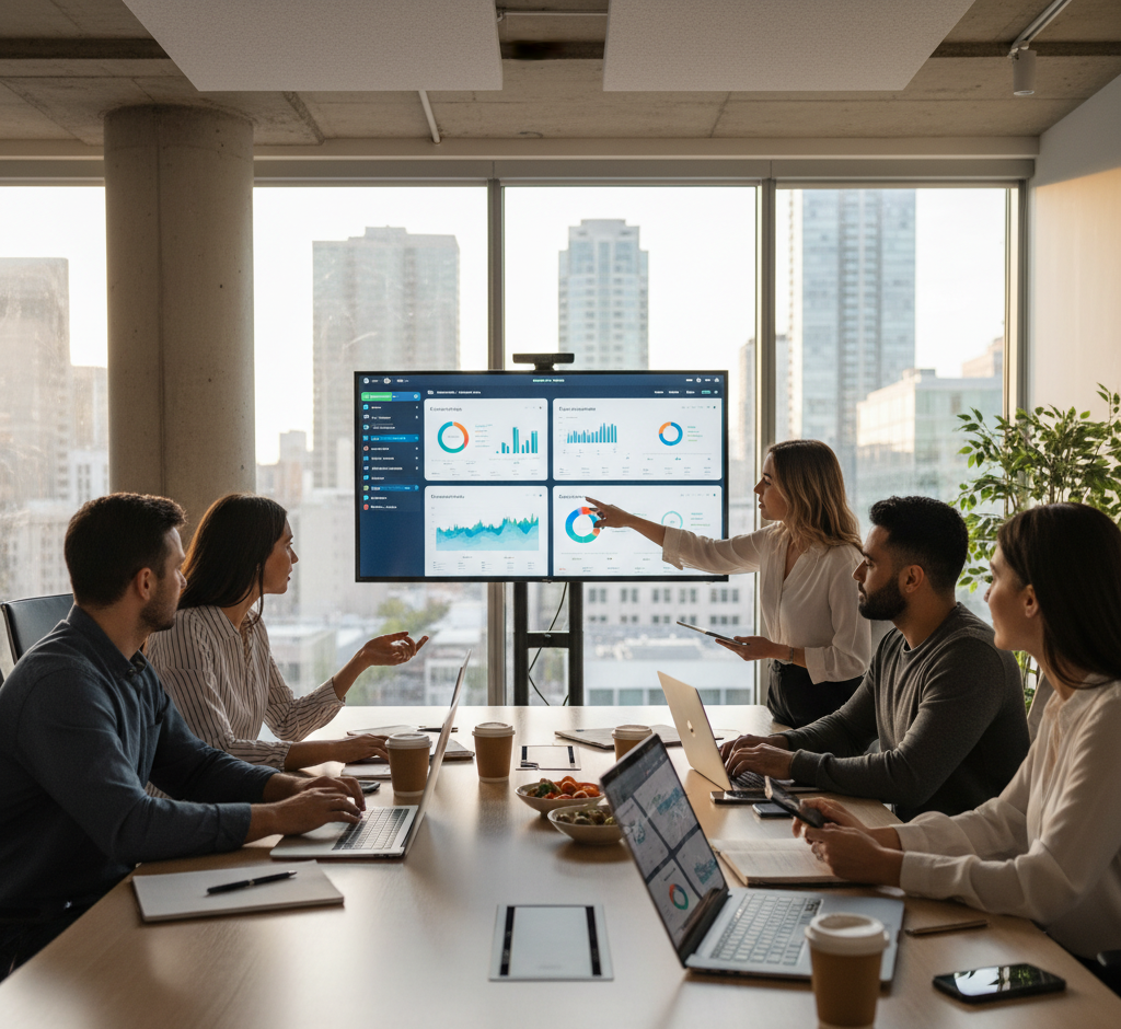 AWISEE PR review team planning SaaS growth campaigns at a digital PR agency