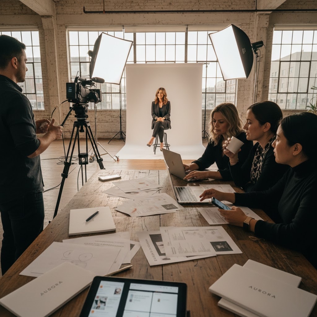 Behind-the-scenes view of a consumer brand storytelling campaign led by a PR agency team