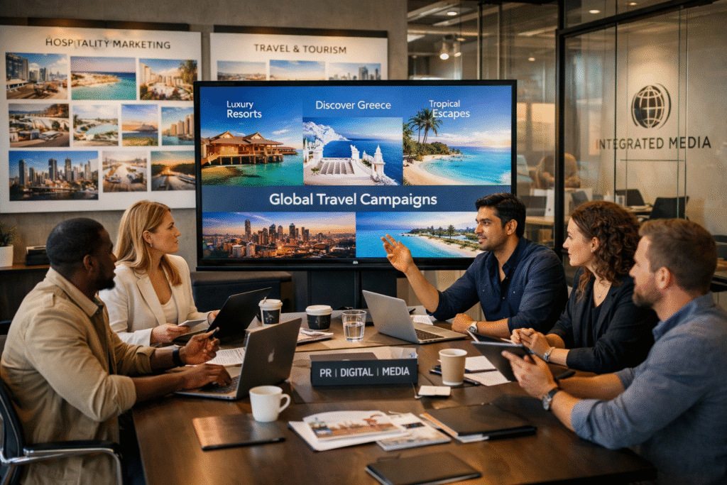 Collaborating on global travel campaigns